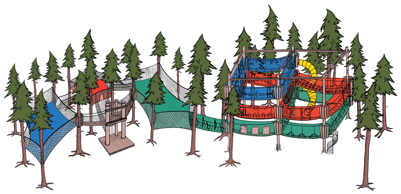 Ilustrace areálu Park Na Větvi